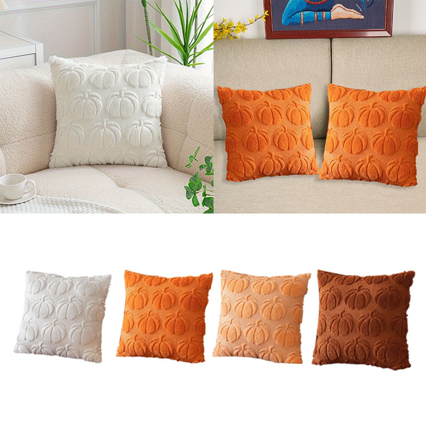 Pumpkin Pillow Printing Polyester Pillowcase