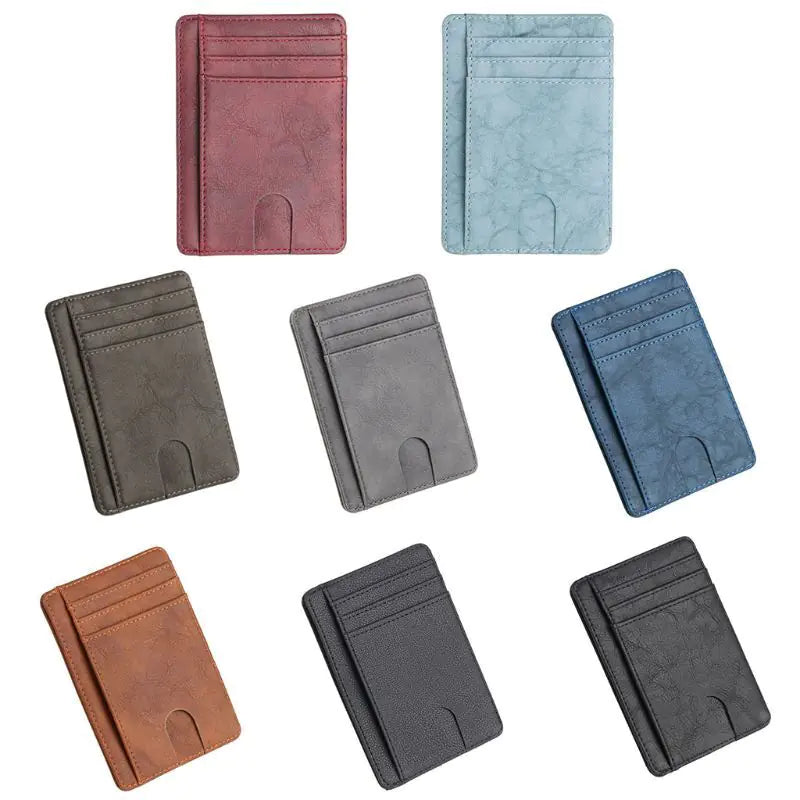 Vivid Living Mens Leather Slim Wallet Credit Card Holder.