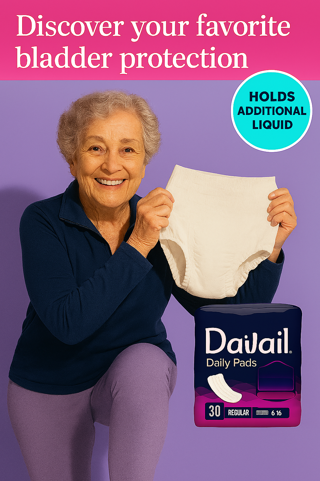 Prevail Proven - Prevail Incontinence Bladder Control Pads - Bladder Leak Pads - Light Absorbency Regular 30 Count Bag