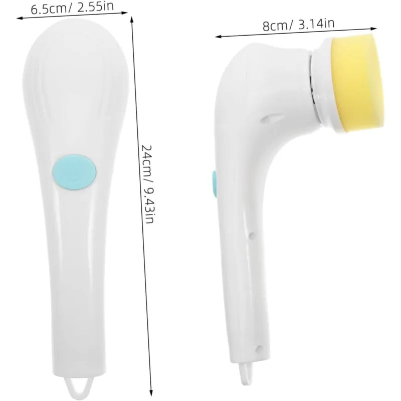 5-In-1 Handheld Electric Spin Scrubber Cleaning Brush