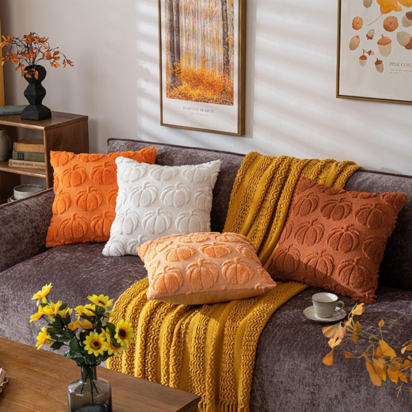 Pumpkin Pillow Printing Polyester Pillowcase