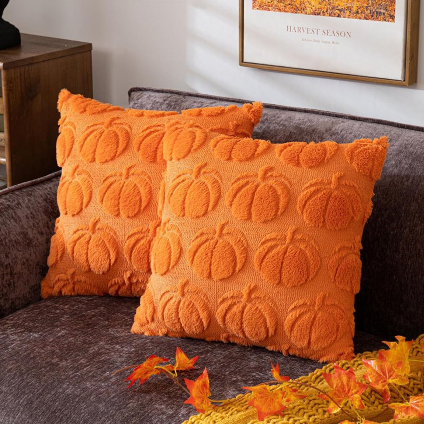 Pumpkin Pillow Printing Polyester Pillowcase