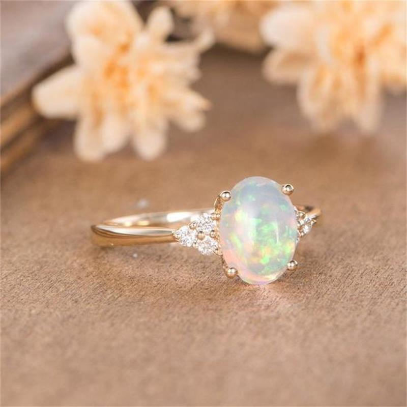 Inlaid Opal Ring -