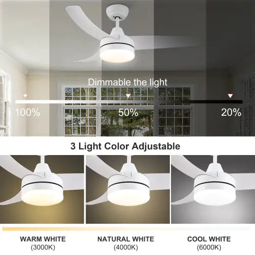 Vivid Living 42 Inch LED Ceiling Fan