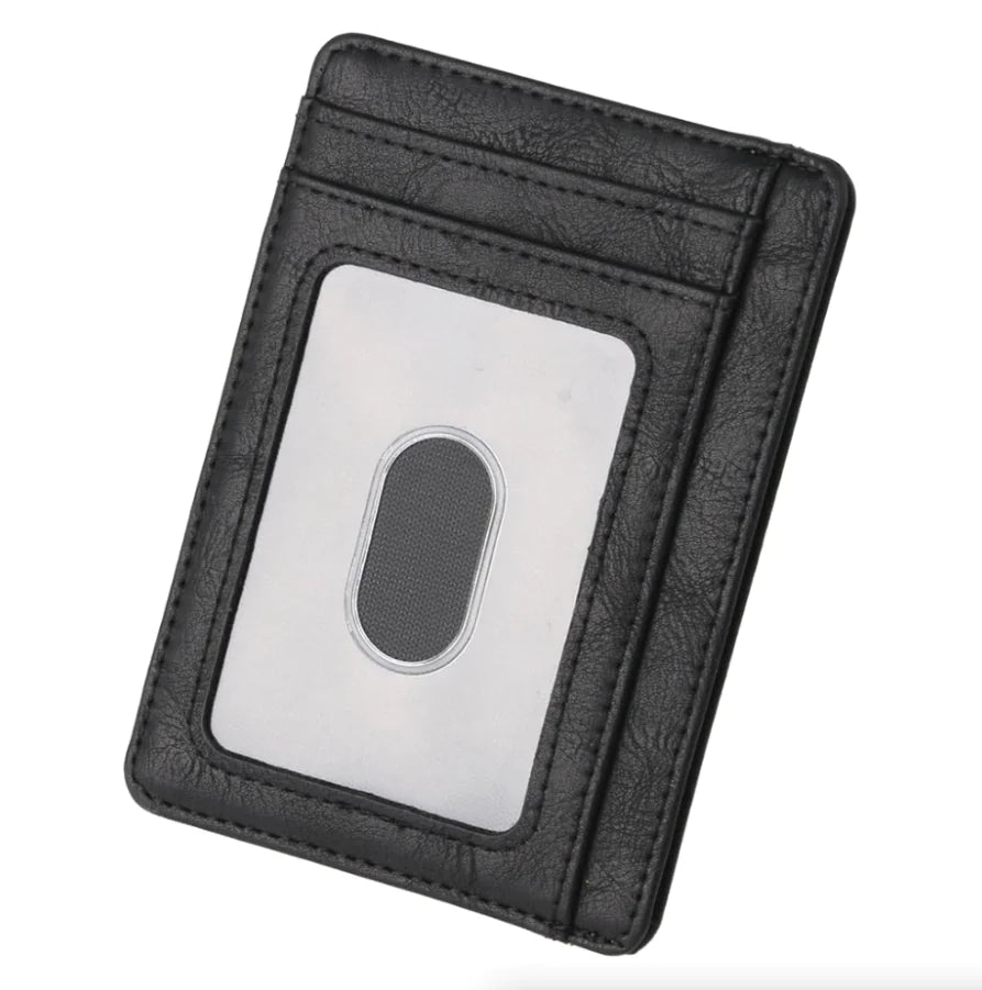 Vivid Living Mens Leather Slim Wallet Credit Card Holder.
