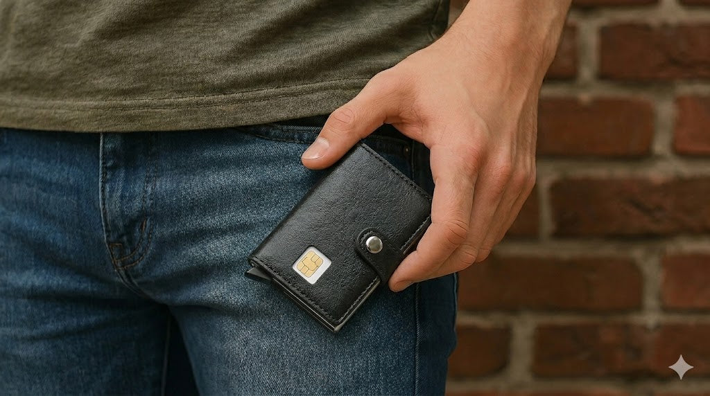 Tarjetero RFID de Aleación de Aluminio | Ultrafino, Antirrobo y Resistente