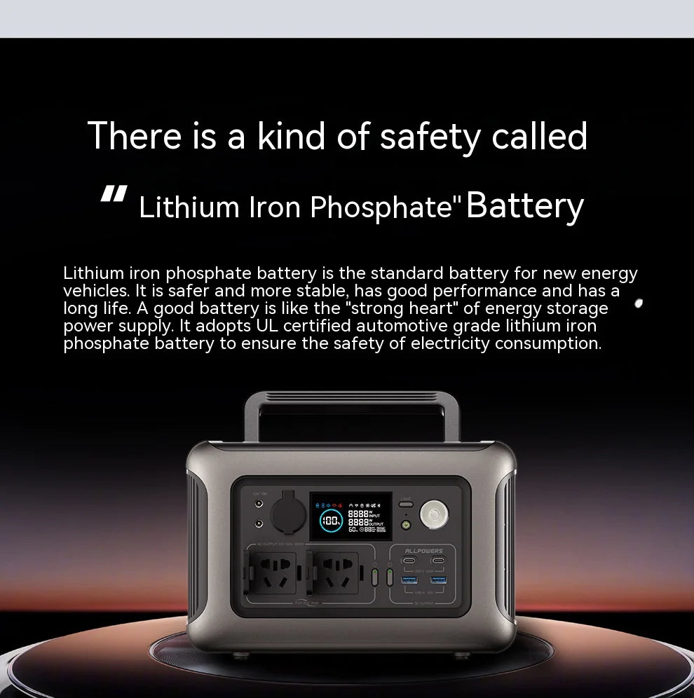 Vivid Living Portable Power Station - 299Wh, 600W, Solar Option