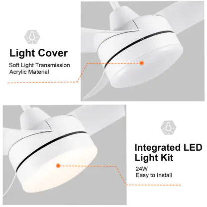 Vivid Living 42 Inch LED Ceiling Fan