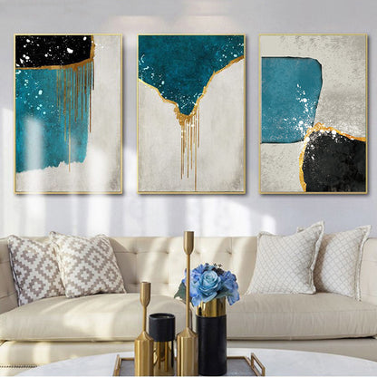 Oil Painting Geometric Canvas
