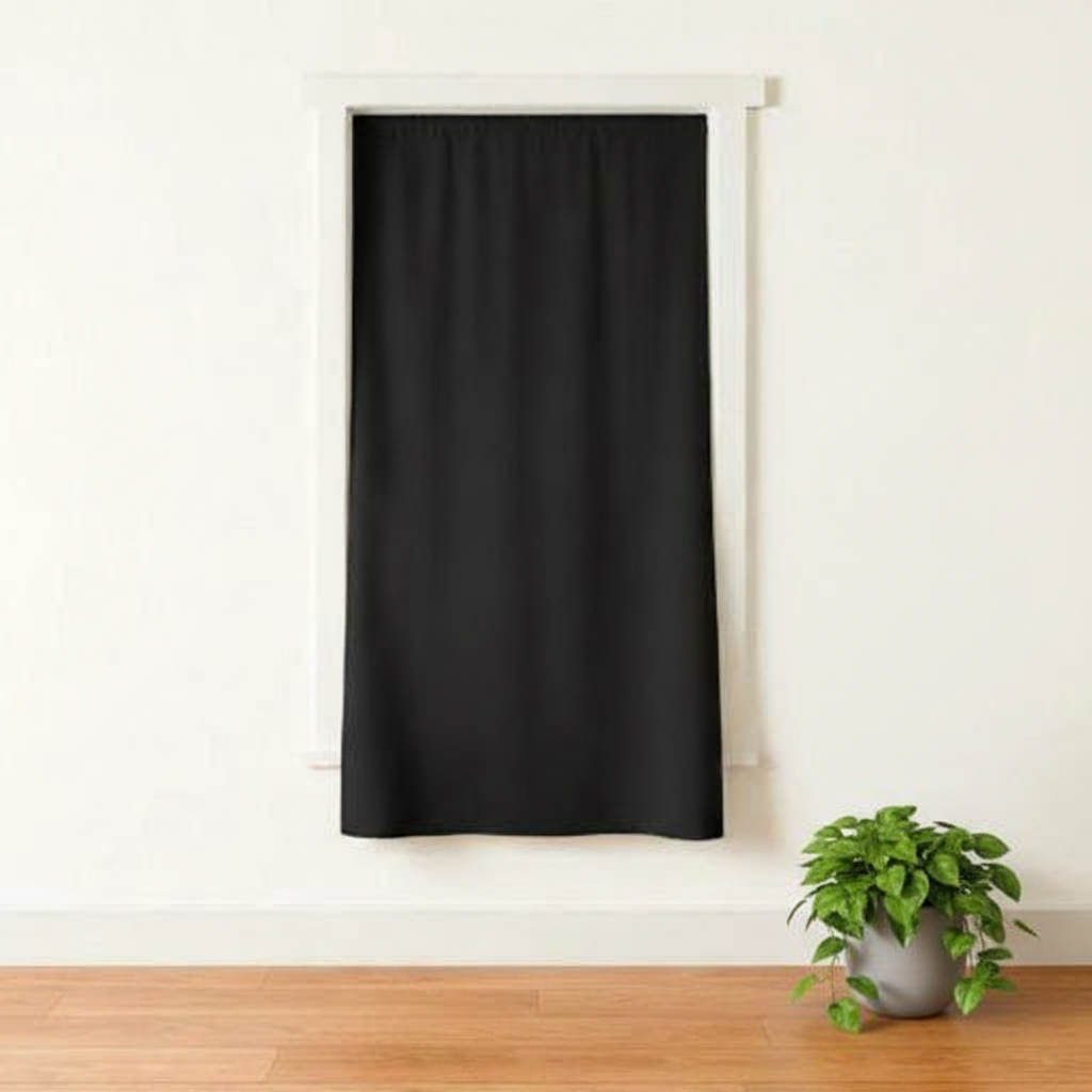 Cortina 100% Blackout — Portátil, sin necesidad de herramientas