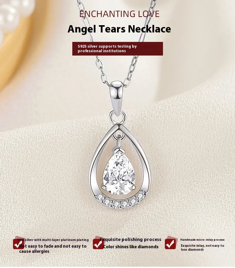 Sterling Silver Teardrop Necklace