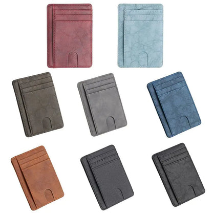 Vivid Living Mens Leather Slim Wallet Credit Card Holder.