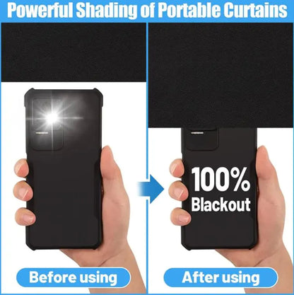 Cortina 100% Blackout — Portátil, sin necesidad de herramientas