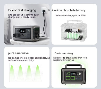 R600 Portable Power Station - 299Wh, 600W, Solar Option