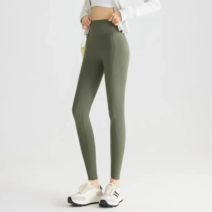 Women's Cool Touch Ultra-High Waist Quick-Drying Fitness Leggings with Pockets
