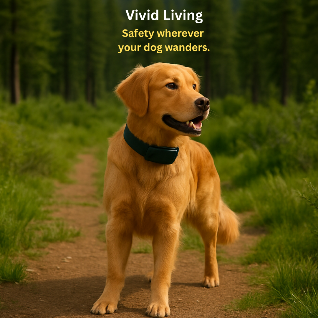 2-in-1 GPS Tracker for Dogs: Smart Collar with Real-Time Location No Monthly Fee Unlimited Range (iOS Only) GPS Tracker Dog Collar-