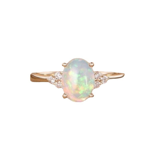 Inlaid Opal Ring -