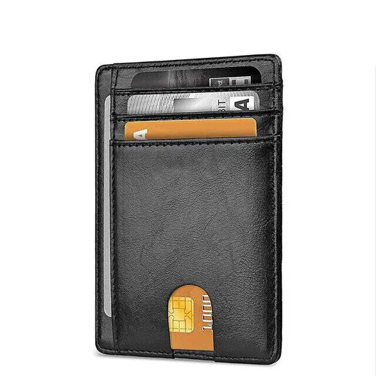 Vivid Living Mens Leather Slim Wallet Credit Card Holder.