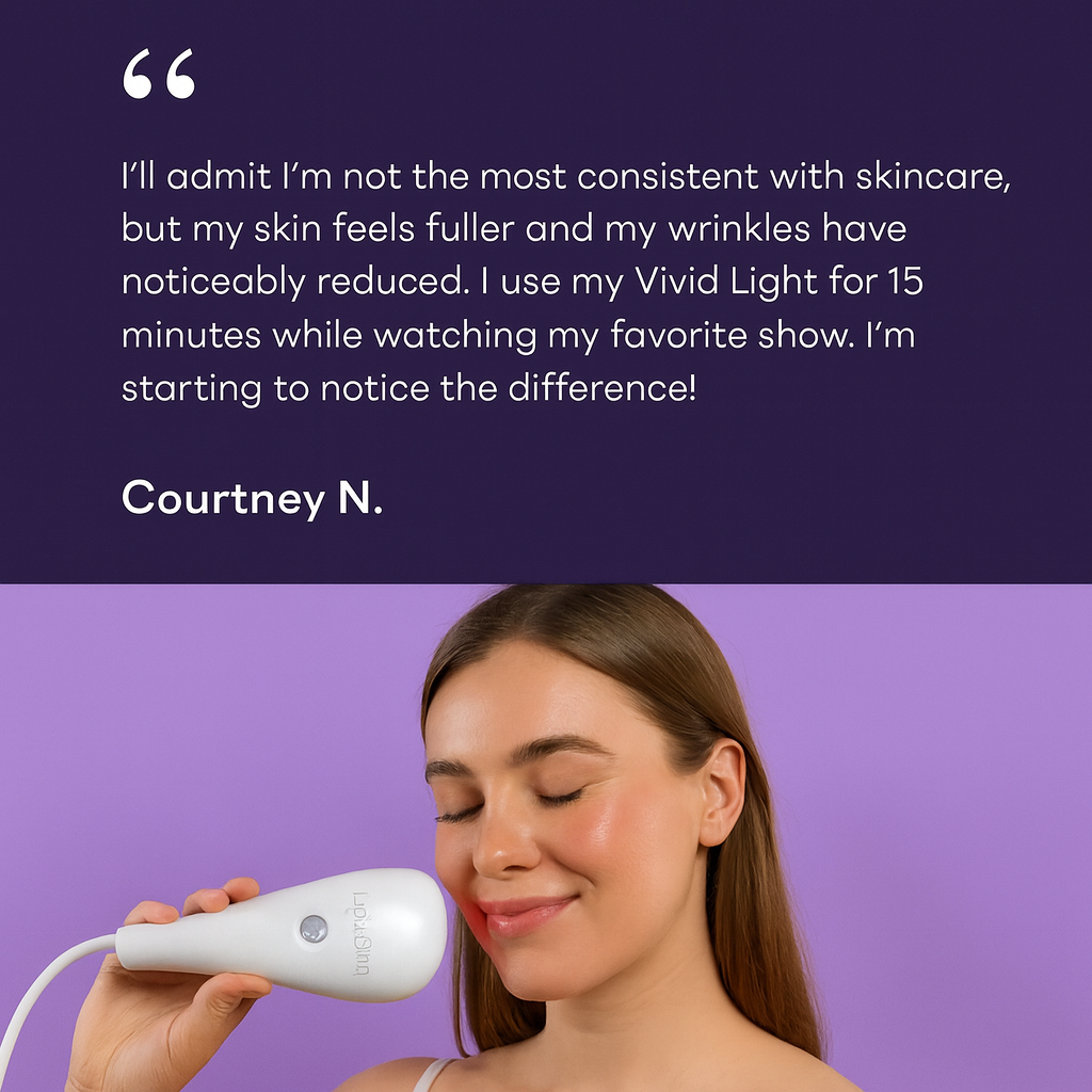 LED Vivid Light Therapy Lux Collection Red & Blue Light Skin Therapy