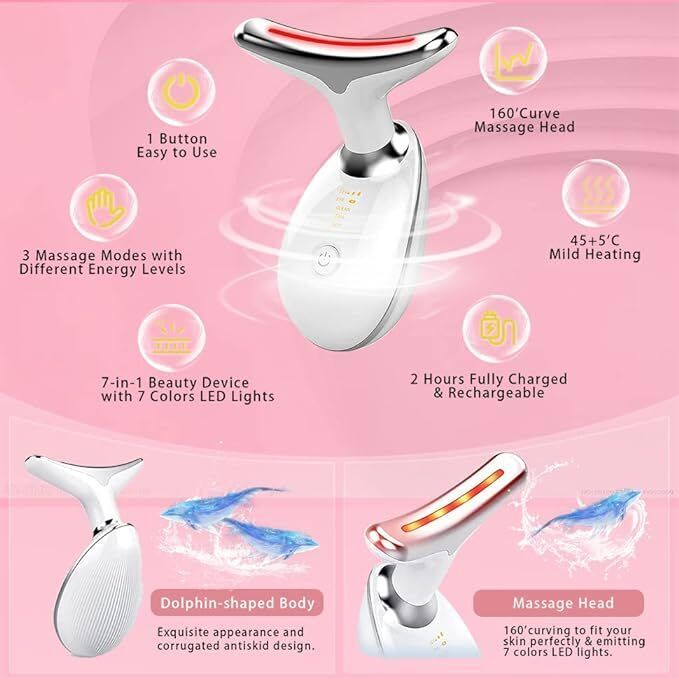 7 Colours Neck Face Lifting Massager