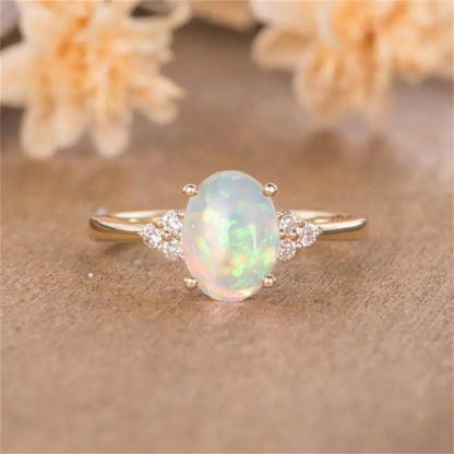 Inlaid Opal Ring -