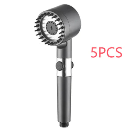 Adjustable Supercharged Shower Head with Hose