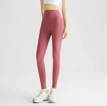 Women's Cool Touch Ultra-High Waist Quick-Drying Fitness Leggings with Pockets