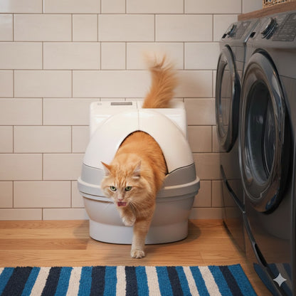 Arenero Inteligente Automático para Gatos – Autolimpieza, Control de Olores, Compatible con la UE