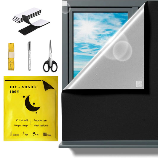 Bedroom Blackout Curtains -Portable 100% Windows Blackout Curtains