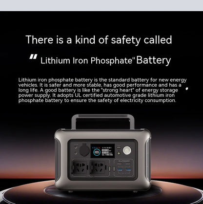 R600 Portable Power Station - 299Wh, 600W, Solar Option